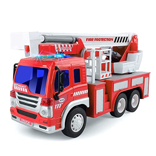 XL Spielzeug Feuerwehrauto US-Feuerwehr 32 cm drehbare Leiter Abbildung ähnlich 