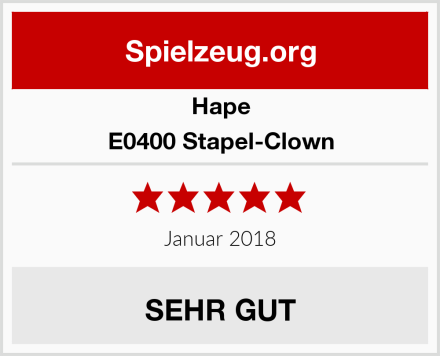 Hape E0400 Stapel-Clown Test