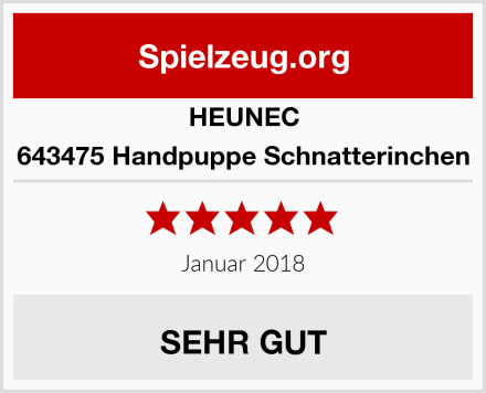 HEUNEC 643475 Handpuppe Schnatterinchen Test