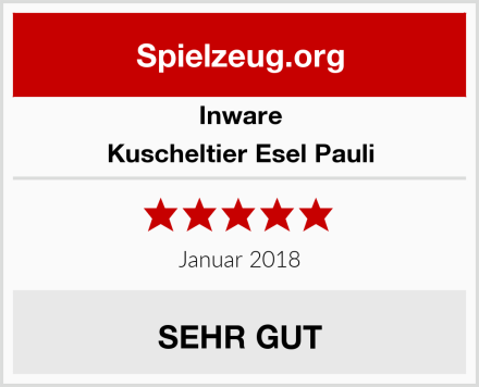Inware Kuscheltier Esel Pauli Test