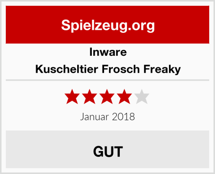 Inware Kuscheltier Frosch Freaky Test