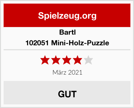 Bartl 102051 Mini-Holz-Puzzle Test