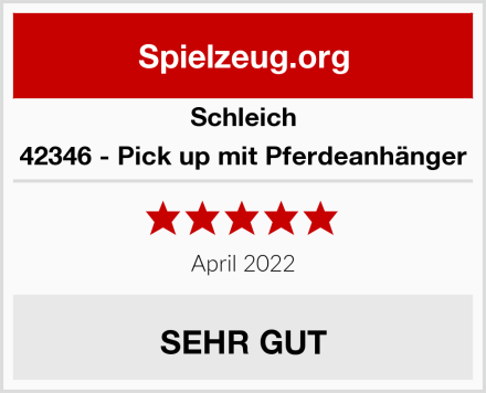 Schleich 42346 - Pick up mit Pferdeanhänger Test