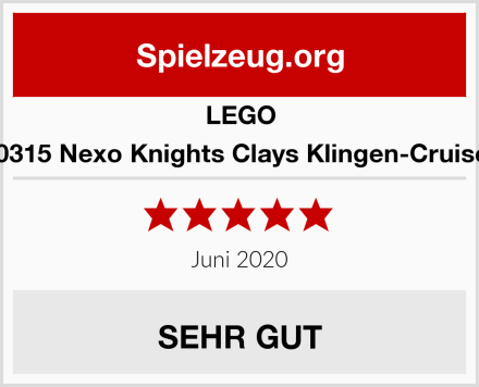 LEGO 70315 Nexo Knights Clays Klingen-Cruiser Test