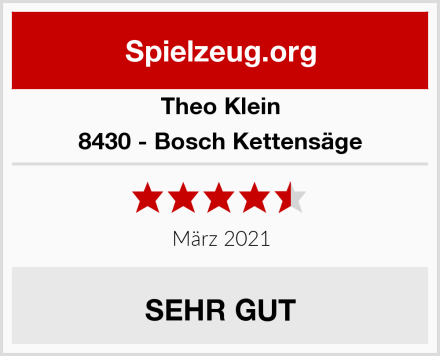 Theo Klein 8430 - Bosch Kettensäge Test