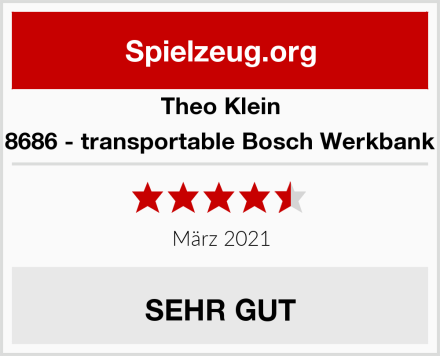 Theo Klein 8686 - transportable Bosch Werkbank Test