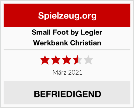 Small Foot by Legler Werkbank Christian Test