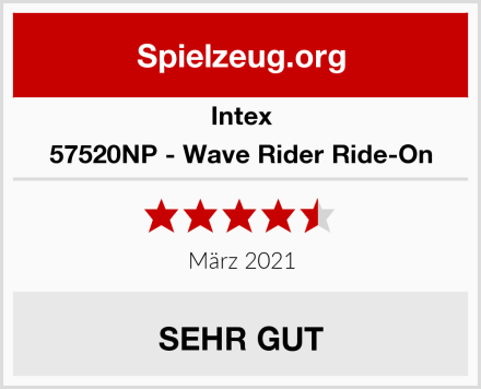Intex 57520NP - Wave Rider Ride-On Test