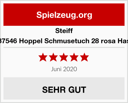 Steiff 237546 Hoppel Schmusetuch 28 rosa Hase Test