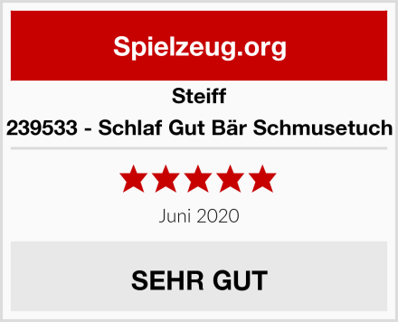 Steiff 239533 - Schlaf Gut Bär Schmusetuch Test