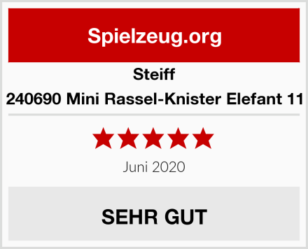 Steiff 240690 Mini Rassel-Knister Elefant 11 Test