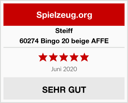 Steiff 60274 Bingo 20 beige AFFE Test