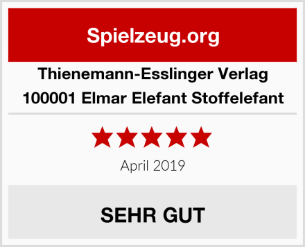 Thienemann-Esslinger Verlag 100001 Elmar Elefant Stoffelefant Test