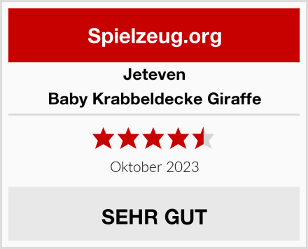 Jeteven Baby Krabbeldecke Giraffe Test