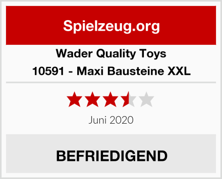 Wader Quality Toys 10591 - Maxi Bausteine XXL Test