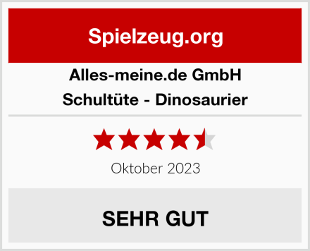 alles-meine.de GmbH Schultüte - Dinosaurier Test