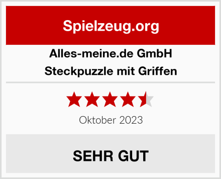 alles-meine.de GmbH Steckpuzzle mit Griffen Test
