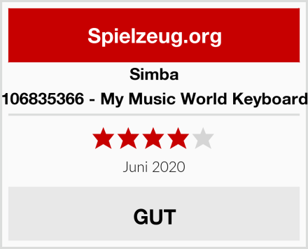 Simba 106835366 - My Music World Keyboard Test