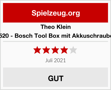 Theo Klein 8520 - Bosch Tool Box mit Akkuschrauber Test