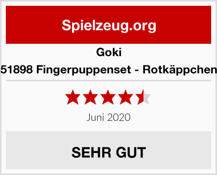 Goki 51898 Fingerpuppenset - Rotkäppchen Test