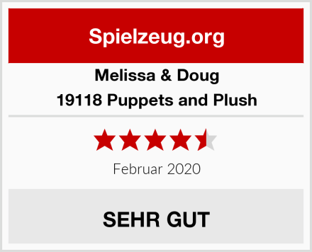 Melissa & Doug 19118 Puppets and Plush Test