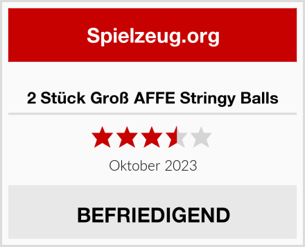  2 Stück Groß AFFE Stringy Balls Test
