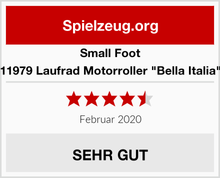 small foot 11979 Laufrad Motorroller "Bella Italia" Test