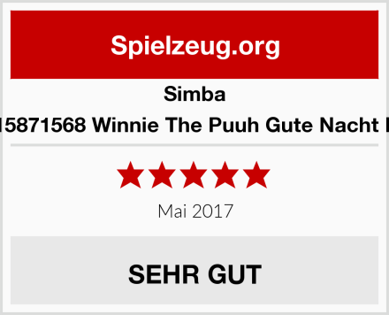 Simba 6315871568 Winnie The Puuh Gute Nacht Bär Test