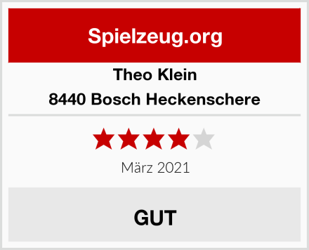 Theo Klein 8440 Bosch Heckenschere Test