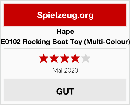 Hape E0102 Rocking Boat Toy (Multi-Colour) Test
