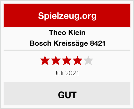 Theo Klein Bosch Kreissäge 8421 Test