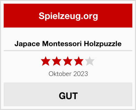  Japace Montessori Holzpuzzle Test