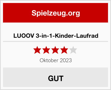  LUOOV 3-in-1-Kinder-Laufrad Test