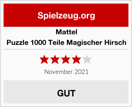 Mattel Puzzle 1000 Teile Magischer Hirsch Test