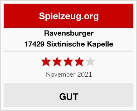 Ravensburger 17429 Sixtinische Kapelle Test
