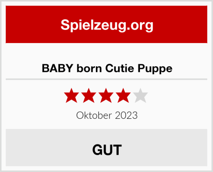  BABY born Cutie Puppe Test