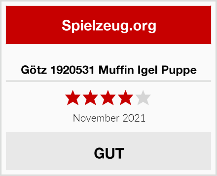  Götz 1920531 Muffin Igel Puppe Test