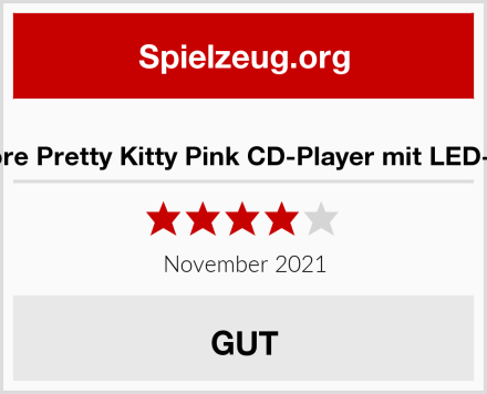  Cyberlux-Store Pretty Kitty Pink CD-Player mit LED-Beleuchtung Test