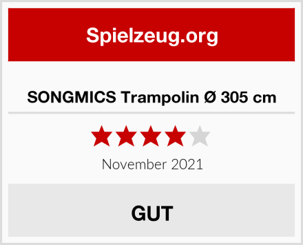  SONGMICS Trampolin Ø 305 cm Test