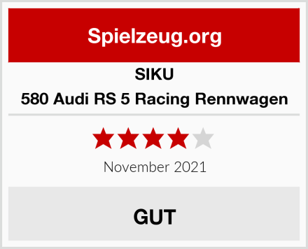 SIKU 580 Audi RS 5 Racing Rennwagen Test