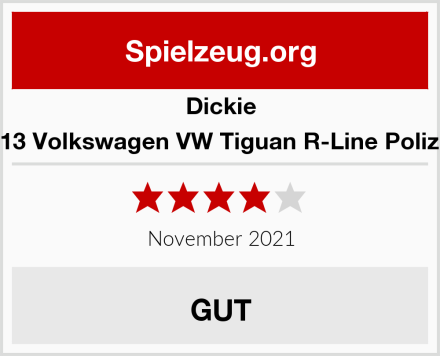 Dickie 203714013 Volkswagen VW Tiguan R-Line Polizeiwagen Test