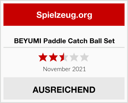  BEYUMI Paddle Catch Ball Set Test