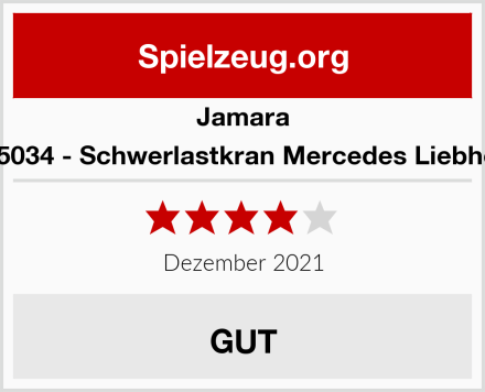 Jamara 405034 - Schwerlastkran Mercedes Liebherr Test