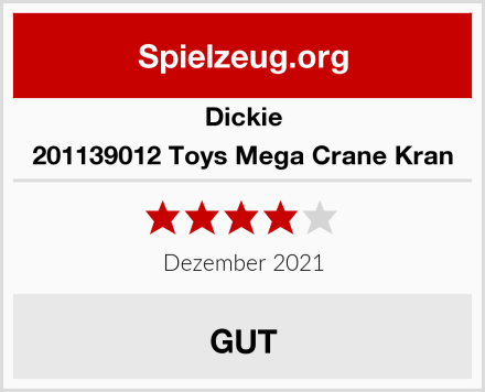 Dickie 201139012 Toys Mega Crane Kran Test