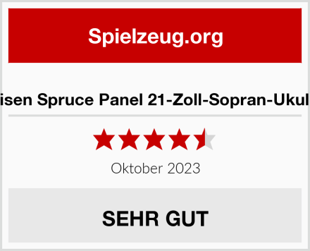  Paisen Spruce Panel 21-Zoll-Sopran-Ukulele Test