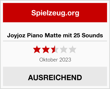  Joyjoz Piano Matte mit 25 Sounds Test