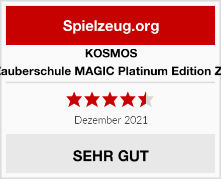 KOSMOS 697082 Die Zauberschule MAGIC Platinum Edition Zauberkasten Test