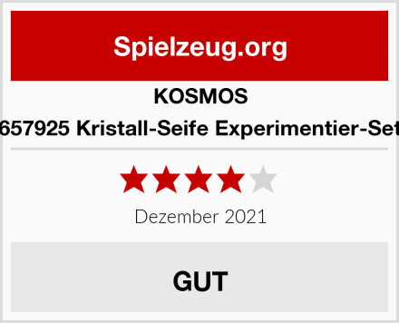 KOSMOS 657925 Kristall-Seife Experimentier-Set Test