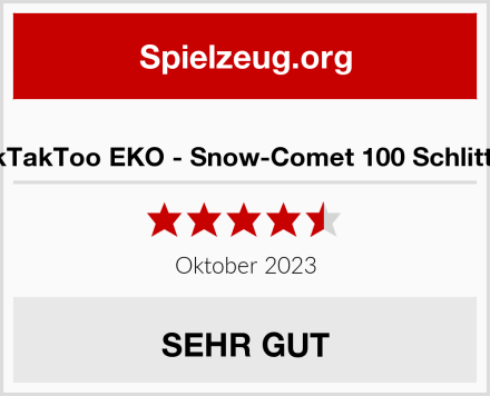  TikTakToo EKO - Snow-Comet 100 Schlitten Test