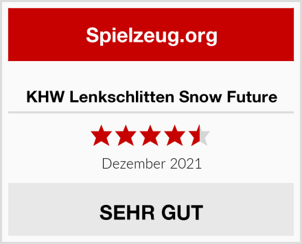  KHW Lenkschlitten Snow Future Test